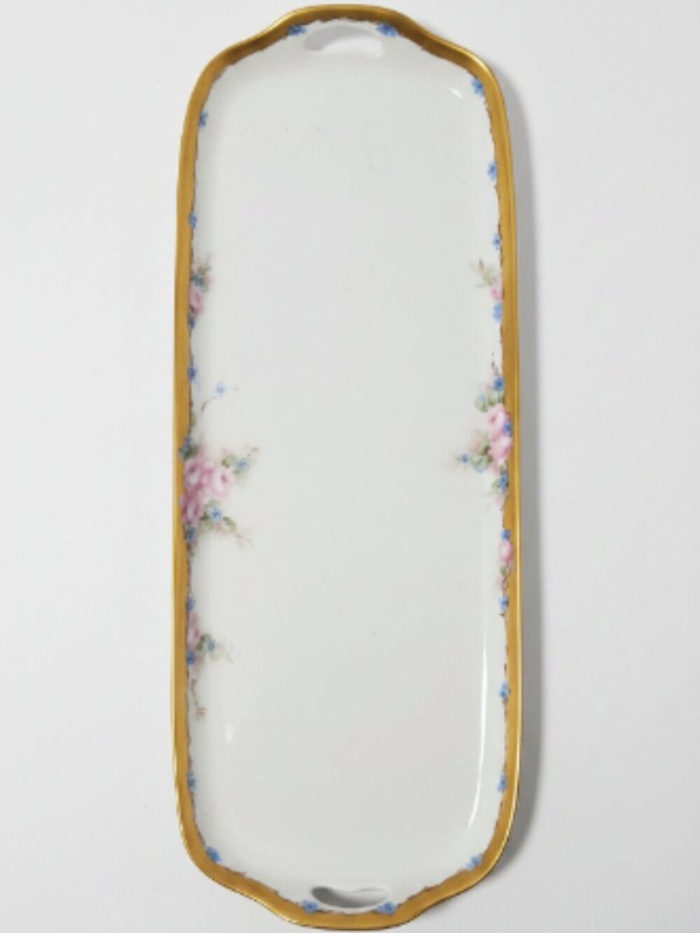 Zeh, Scherzer & Co. long oval relish or celery serving dish